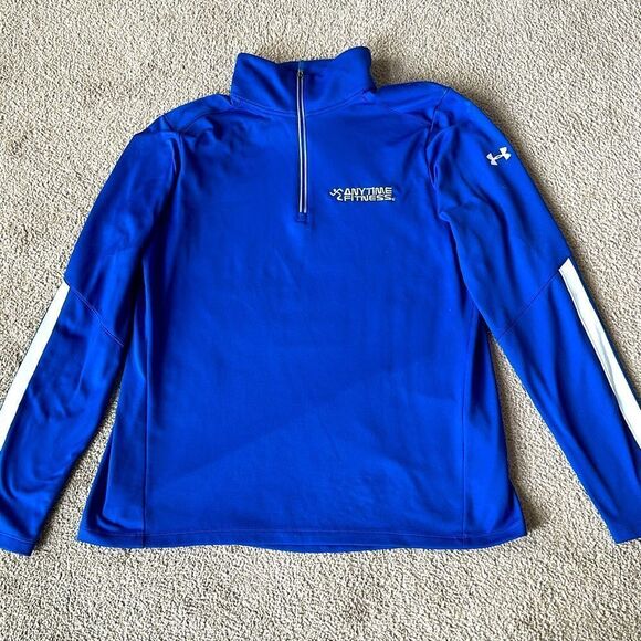 Under Armour Anytime Fitness Staff Fleece 1/2 Zip Top! - Picture 2 of 10